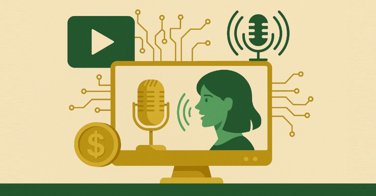 AI voice generators for YouTube and podcasts